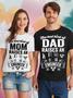 Men’s The Best Kind Of Dad Raises An Engineer Couple Crew Neck Regular Fit Casual T-shirt