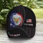Custom Name Bless America Eagle With Flag Baseball Cap Hat