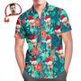Custom Face Men's All Over Print Christmas Hawaiian Shirt Merry Xmas Is Coming Here