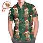 Dog Custom Photo Christmas Hawaiian Shirts Christmas Gift For Pet Lovers