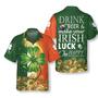 Hawaiian Aloha Shirts St Patrick's Day Beer And Irish Luck, St Patrick's Day Hawaiian shirt