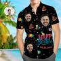 Custom Face Happy Birthday Hawaiian Shirt Men's All Over Print Unique Birthday Gift