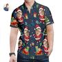 Custom Face Hawaiian Christmas Shirt Cute Santa Claus Hawaiian Shirt Christmas Gift for Men