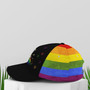 LGBT Girl And Sugar Skull Rainbow Baseball Cap Hat