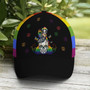 LGBT Girl And Sugar Skull Rainbow Baseball Cap Hat