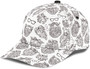 Berd Glasses Beard White Printed Unisex Hat Classic Cap, Snapback Cap, Baseball Cap Hat