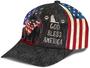 Black Cat God Bless America Flag Wonderful Printed Unisex Hat Classic Cap, Snapback Cap Hat