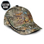 Deer Camo Personalized Cap Hunting Printed Hats, Custom Name Deer Hunter Cap, Deer Cap, Hunting Gift Hat