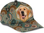 Golden Retriever African Geometric Pattern Baseball Cap Curved Brim Adjustable Dad Hat