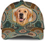 Golden Retriever African Geometric Pattern Baseball Cap Curved Brim Adjustable Dad Hat