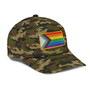 LGBT Pride All Over Printed Baseball Cap, Cool Camo Background Lgbt Baseball Cap Hat, Lgbt Accessories Hat