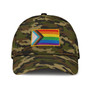 LGBT Pride All Over Printed Baseball Cap, Cool Camo Background Lgbt Baseball Cap Hat, Lgbt Accessories Hat