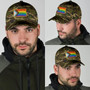 LGBT Pride All Over Printed Baseball Cap, Cool Camo Background Lgbt Baseball Cap Hat, Lgbt Accessories Hat