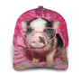 Little Pig Wear Pink Sunglass Print Casual Baseball Cap Adjustable Twill Sports Dad Hats for Unisex Hat