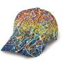 Rainbow Colors Print Classic Baseball Cap Adjustable Twill Sports Dad Hats for Unisex Hat