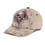 Skull Pink Flower Hat Classic Cap Awareness Cap, Gift For Him, Human Cap, Trending Cap, American Cap Hat