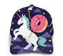 Unicorns Doughnut Rainbow Print Casual Baseball Cap Adjustable Twill Sports Dad Hats for Unisex Hat