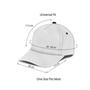 White Bear Print Casual Baseball Cap Adjustable Twill Sports Dad Hats for Unisex Hat
