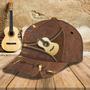 Custom With Name A Baseball Cap Hat, Never Underestimate An Old Man With A Guitar, Guitarist Gifts Hat