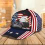 Customized Eagle Biker Baseball Cap for Man , Motorcycle Hat for Him Hat