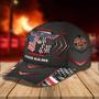 Customized With Name Full Printing Baseball Firefighter Cap Hat, Of July Fire Man Caps Hat