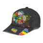 LGBT Cap Love Is Love Dragon Ripped Jean Background LGBT Baseball Cap Hat, Gay Pride Accessories Hat