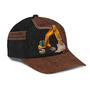 Personalized Excavator Heavy Equipment Baseball Cap Hat, Gift For Excavator Man Hat