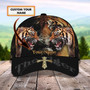 Personalized White Tiger Baseball Cap for Boyfriend, Tiger Art Hat for Tiger Lovers Hat