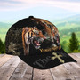 Personalized White Tiger Baseball Cap for Boyfriend, Tiger Art Hat for Tiger Lovers Hat