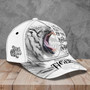 Personalized White Tiger Baseball Cap for Boyfriend, Tiger Art Hat for Tiger Lovers Hat