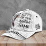 Personalized White Tiger Baseball Cap for Boyfriend, Tiger Art Hat for Tiger Lovers Hat