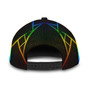 LGBT Cap, Beautiful Lgbt Rainbow Heart Polygon Printing Baseball Cap Hat, Pride Accessories Hat