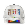 LGBT Cap, Beautiful Lgbt Rainbow Heart Polygon Printing Baseball Cap Hat, Pride Accessories Hat