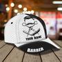 Personalized Barber Shop All Over Printed Cap, Tools Of Barber Hat for Barber Man Hat