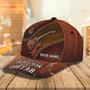 Personalized Baseball Cap For Guitar Lovers Classic Leather Old Man Gift Idea On Outdoor Activities Father Guitar Cap Hat