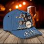 Personalized Drum Baseball Cap For Man And Woman, Birthday Present To Drummer, Drummer Summer Cap Hat