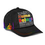 Retro LGBT Pride Classic Cap, Love Is Love Printing Baseball Cap Hat, Gay Pride Accessories Hat