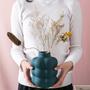 Bubble Ceramic Vase, Spherical Flower Vase, Modern Decorative Vase, Home Decor