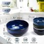 Ceramic Salad Bowl, Sky Blue Bowl For Kitchen, Home Decor, 60oz