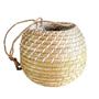Flower Wicker Rattan Basket Seagrass Hanging Plant Basket Indoor Planter Home Pantry Decor Gift For Him