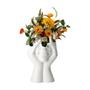 Girl Head Ceramic Vase, Modern Sculpture, Decorative Vase, Home Decor, 8 Inch
