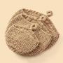 Jute Rope Teardrop Wall Hanging Basket For Kitchen Set Of 3