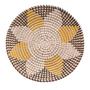 Living Room Wicker Basket Round Plate Woven Wall Hanging Rustic Farmhouse Home Decor 