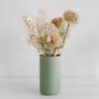 Moss Green Floral Vase, Home Decoration, Vase for Living Room, Tall Ceramic Vase