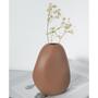 Small Ceramic Pebble Set Of 4 Vases, Earth Tones Color For Flowers Plants, Modern Minimalist Matte Pastel Mini Ceramic Vase