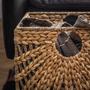 Large Square Water Hyacinth Mix Seagrass Storage Cube Basket Laundry Home Decor Storage Bin