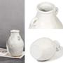 White Ceramic Urn, Modern Artistic Flowers Vases, Home Decor
