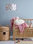 Wicker Animal Woven Kid Toy Storage Bin Bear Basket With Lid Home Decoration