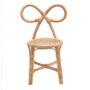 Wicker Chair Handmade Vintage Rattan Kid Bow Chair Rustic Home Decor