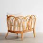 Wicker Chair Natural Rattan Living Room Chair Rustic Home Decor